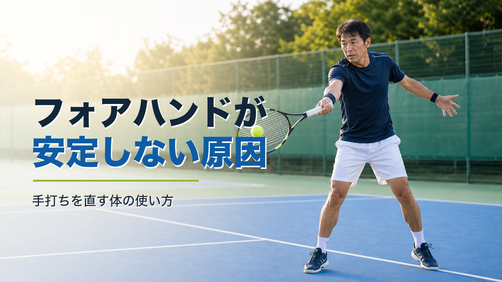 フォアハンドが安定しない原因｜手打ちを直す体の使い方